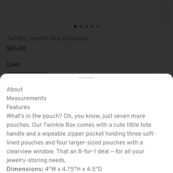 LUG~Twinkle Jewelry Organizer Box~Magenta~New with tags 💗💗💞 - Picture 14 of 14